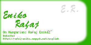 eniko rafaj business card